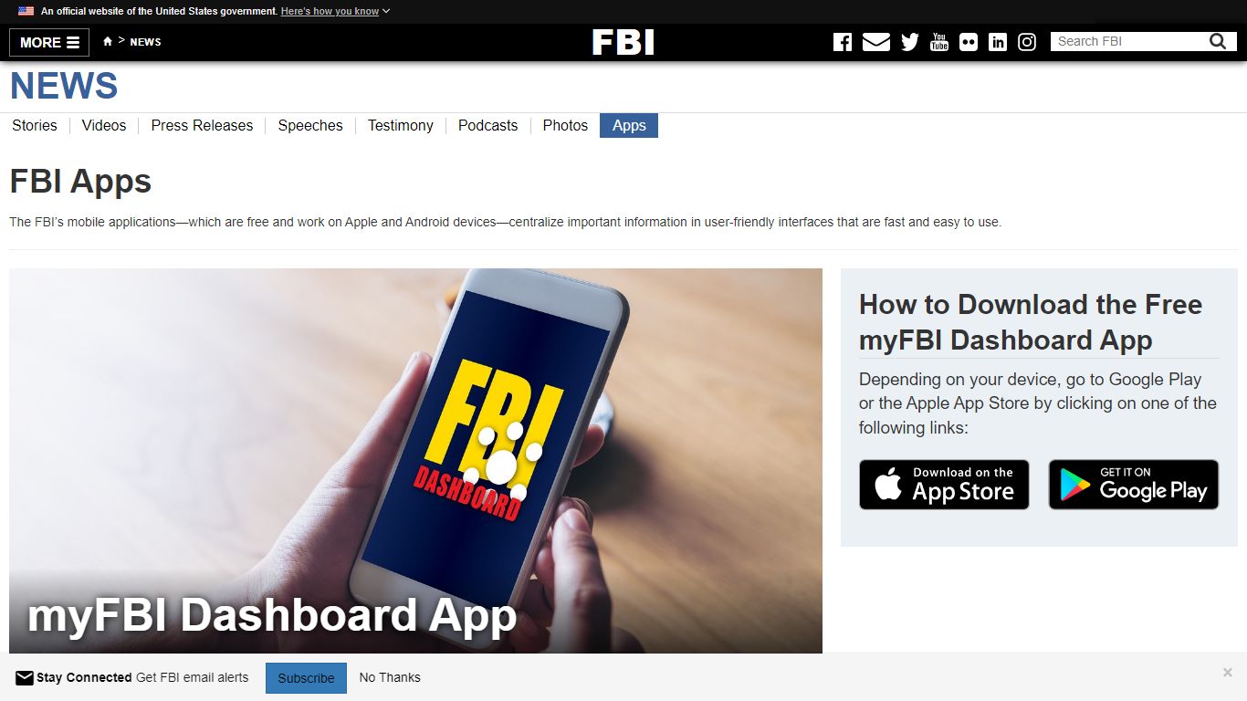 Apps — FBI - Federal Bureau of Investigation